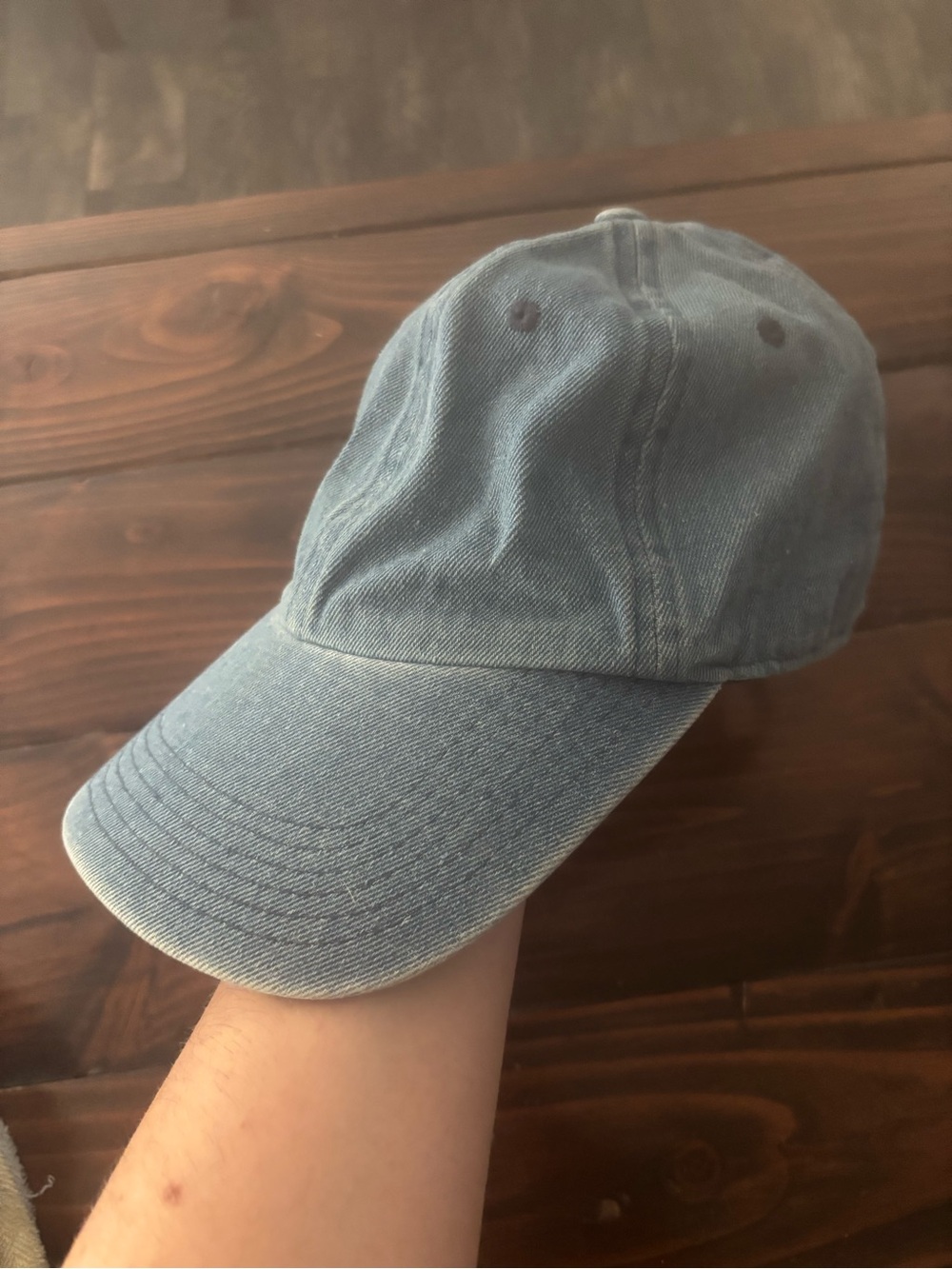 Light Blue Denim Baseball Cap